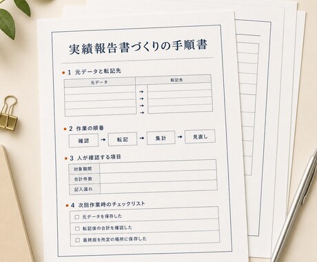 介護・福祉の実績報告書づくり、楽にします 今の作り方を見直して、次回も使える手順を文書にします イメージ2