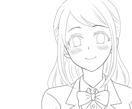 アニメ風のイラスト線画まで描きます 塗り絵や色塗りの練習に！うちの子を描いてもらいたい方に！ イメージ2