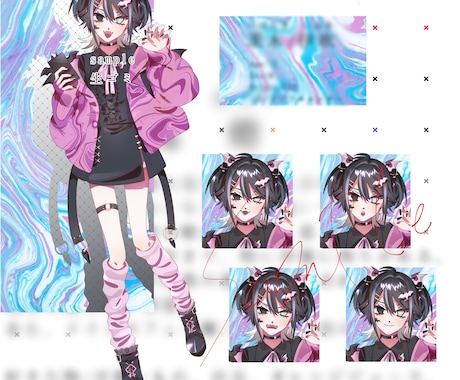 TRPGや動画等で使える立ち絵を作成致します パキッとしたイラストを描きます イメージ1