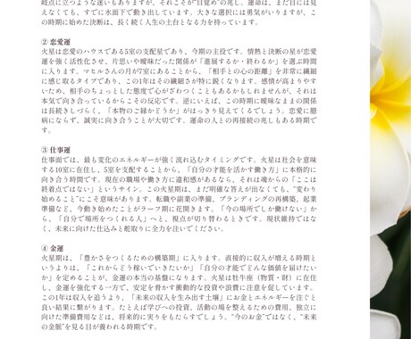 インド占星術で10年先までの運気を予測します 基礎鑑定＋ご相談つき（3件）19Pの鑑定書もご用意 イメージ2