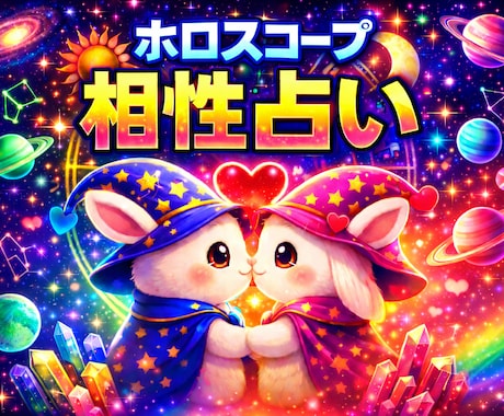 西洋占星術★ホロスコープで相性鑑定いたします ★お2人の相性をシナストリーで詳細鑑定★ イメージ1