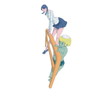 Lo-fiなカッコいいイラストを描きます 英国学生によるどこかノスタルジアを感じるイラスト イメージ2