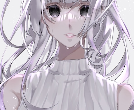 アイコン、ヘッダー、SNSで使えるイラスト描きます 透明感あるイラストをお描きします♡♡ イメージ2