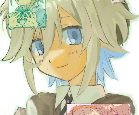 人物イラスト、アイコン用イラストなど受け付けてます 可愛い女の子や男の子が得意です。 イメージ1