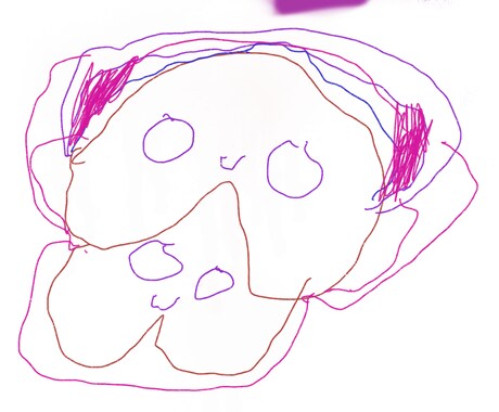 子供っぽいイラストを３枚作成します テーマに沿って幼稚園児が描いた風のイラストを制作します イメージ1