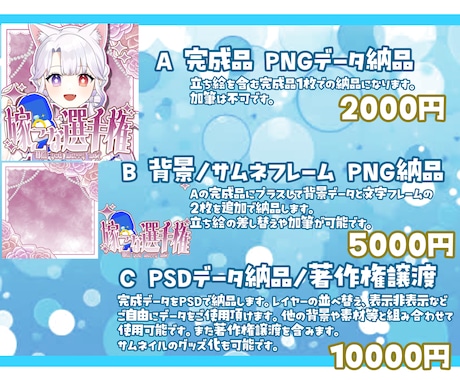 Vtuber向けサムネイル作成します ⟡IRIAM/Youtube/Twitch等幅広く制作可！⟡ イメージ2