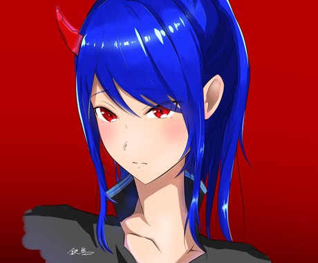 アイコン、ヘッダー描きます クリエーター系の専門学生です。1000円でお受けしております イメージ1