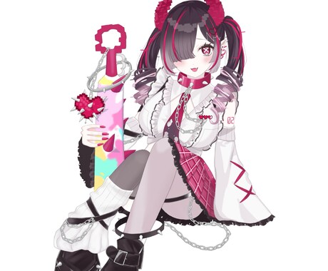 商用利用無料！かわいいイラストをお描きします 立ち絵5500円/一枚絵10000円 イメージ2