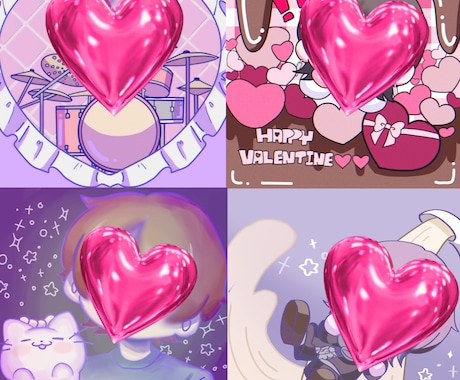 かわいくてポップなアイコン作成します あなただけのSNSのアイコンを作成してみませんか？♡ イメージ2