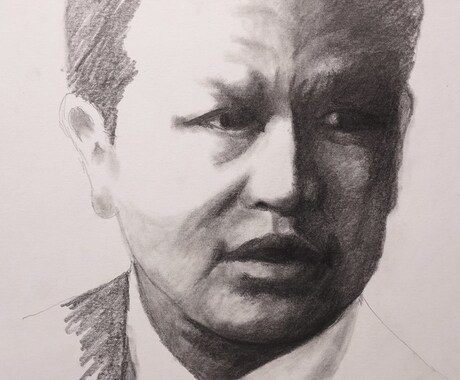 写真を基にデフォルメ少なめの似顔絵を描きます 鉛筆画・水彩画でリアルな似顔絵を描きます。 イメージ2