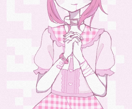 ちょっぴりダークでキャワなイラストを作成します 病み/ゆめかわイラストそんなキャワなイラストを作ります♡ イメージ1