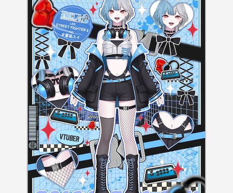 VTuberさんの宣伝画像を作ります 自分の存在をアピールしてみませんか？ イメージ2
