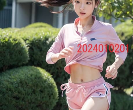 AIで作成したジョギングする女子高生の写真販売ます 実写では撮影が難しい、ジョギングする女子高生のAI写真販売 イメージ1
