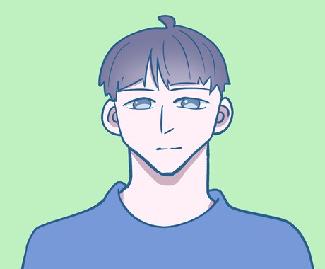 SNSなどに使えるアイコンのイラストを描きます 淡い色彩で描きます色の細かい指定受け付けます イメージ1