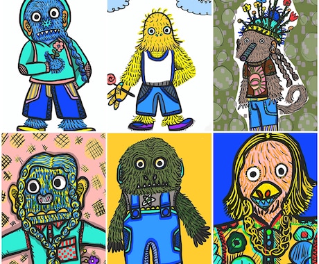 海外受け抜群★デジタルモンスター＆動物を描きます NFTへ出品OK☆商用利用OK☆著作権譲渡★擬人化イラスト イメージ2