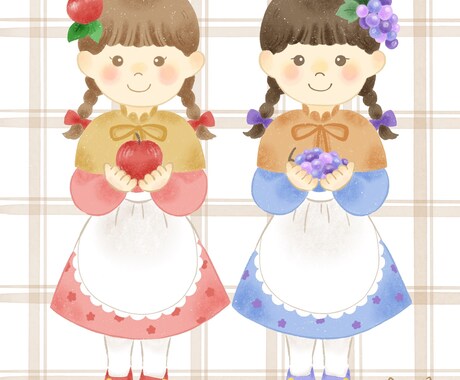 絵本のようなかわいいタッチのイラストお描きします ＊SNSやブログのアイコンにおすすめ＊ イメージ2