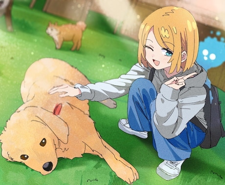商用利用OK!かわいいアイコンや立ち絵を描きます ヘッダー、アイコン、動画配信など様々な用途に！ イメージ1
