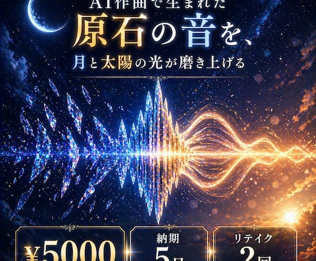 あなたのAI作曲の楽曲をプロMIXで仕上げます AI作曲の「薄さ」を、音の厚みと世界観で解決します。 イメージ2