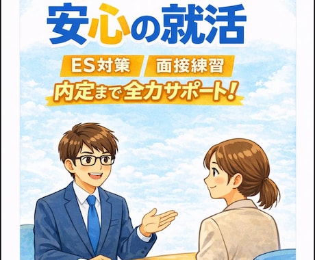 新卒・第二新卒向け！大学生の就活全般サポートします 人材業界出身のキャリアコンサルタントが具体的にアドバイス！ イメージ1
