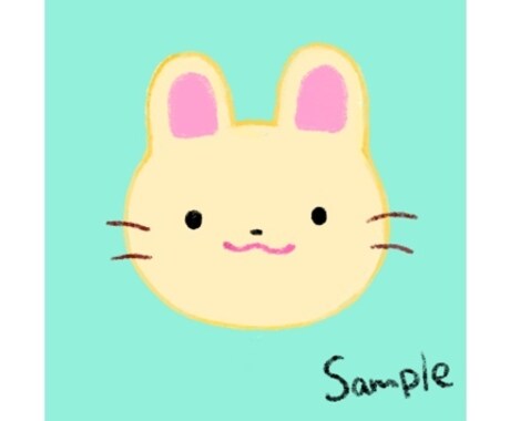 ふんわりかわいい動物の顔アイコン描きます TwitterなどのSNSやブログにぜひ！プレゼントにも！ イメージ2