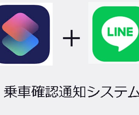 乗車確認通知システム作成します 送迎サービス提供者様向けiPhone ショートカット利用 イメージ1