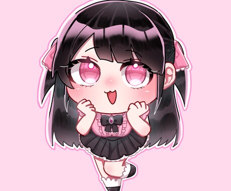 可愛いミニキャライラストお描きします すぐにイラストが必要な方に！最短3日でお届けします！ イメージ1