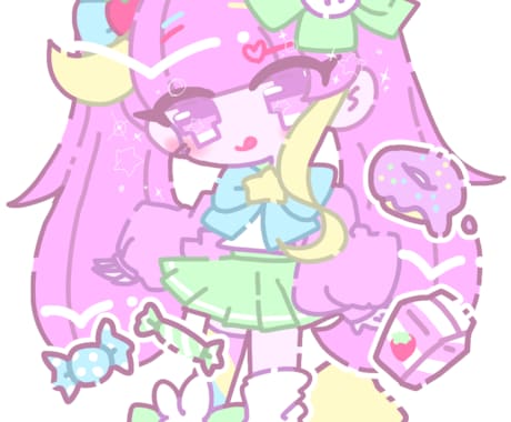 SD(デフォルメ)キャラクターイラストを描きます デフォルメしたキャラクターのイラストを描きます。 イメージ1