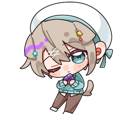 ミニキャライラストを描きます 商用利用可◎ かわいいミニキャラを丁寧に制作します！ イメージ2