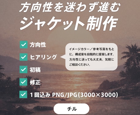 配信ジャケット(3000×3000px)作ります 世界観に刺さる配信ジャケット制作 イメージ2