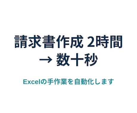 毎月の請求データの転記を自動化します 売上一覧から請求書を1件ずつ手打ちする作業をなくします イメージ1