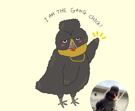 そっくり！人物や動物をポップに強調して描きます ☆印象的☆アイコンや動画など幅広く使えます。 イメージ2