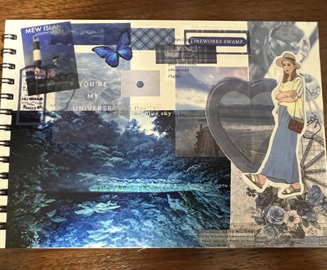コラージュ作ります あなたの好きな色で、好きな感じでコラージュ作成します！ イメージ1