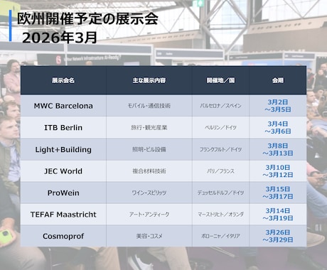 欧州展示会を視察代行❗️資料収集やヒアリングします オランダ在住日本人が現地企業の本音情報を丁寧に英語ヒアリング イメージ2