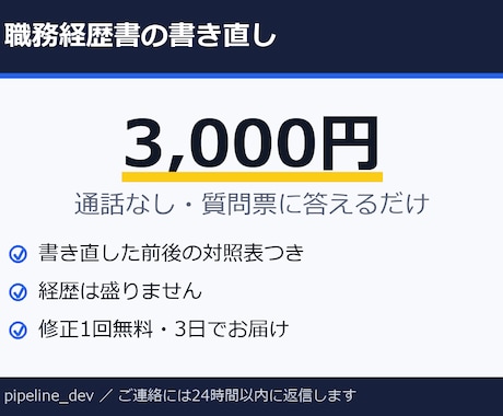 職務経歴書を読み手目線で書き直します イメージ1