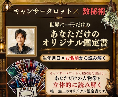 今話題のキャンサータロット✖️数秘術で占います 「２つの命術で人生の設計図を紐解きます」 イメージ1