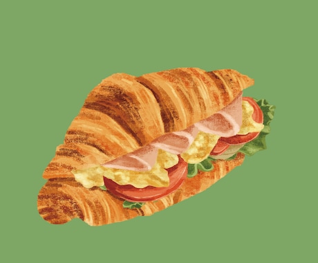SNSに使えるほっこり食べ物イラスト描きます 見て落ち着く、丁寧な仕上げの食べ物イラスト イメージ2