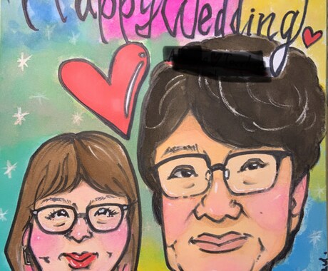 記念日・祝いごとのプレゼント似顔絵を描きます 大切な方への特別なプレゼントをいかがですか イメージ2
