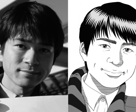 ジャンルで選べるマンガ風似顔絵イラスト描きます 少年マンガ、少年マンガ、リアルマンガからお好きな絵柄で！ イメージ2