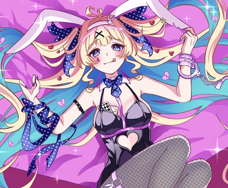 サムネイルや歌ってみた、立ち絵等をお描きします 動画や配信などに！目を引く可愛いキャライラストが得意です！ イメージ2