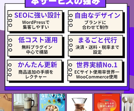 検索に強いECサイトを丸ごと本格制作致します 月額0円×SEO強化×自由設計　初心者も安心のサポート完備！ イメージ2