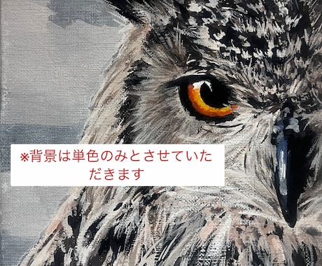 ペットの鳥さんのイラストを描きます キャンバスに描くので壁掛け可能！配送料無料 イメージ1