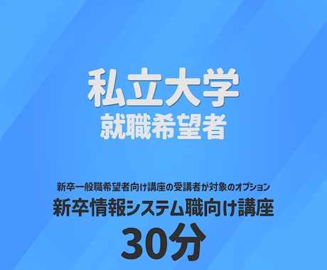 新卒向け｜大学職員（情報システム）解説します 新卒一般職講座を受講した方限定！IT系業務について解説 イメージ1