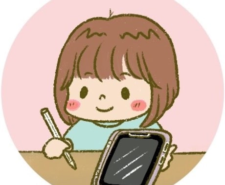 かわいい系の似顔絵アイコンの作成を致します サンプルのようなアイコンをご希望に沿って作成します！ イメージ2