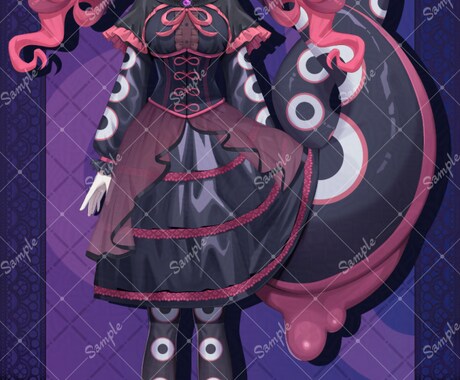 立ち絵(Vtuber/TRPG等)を制作いたします 商用利用も可能な全身立ち絵！差分、パーツ分けも対応可！ イメージ2
