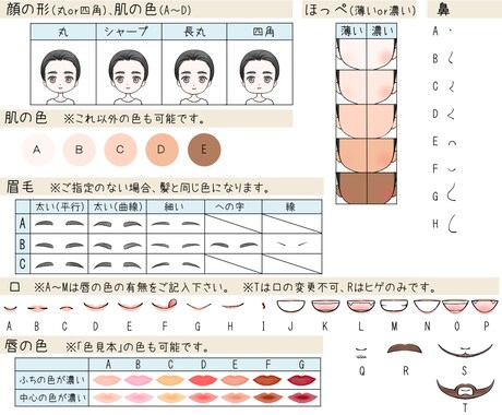 パーツを選んで♪セミオーダーアイコン作ります 商用利用込み✨各 SNSや動画への使用もOK イメージ2