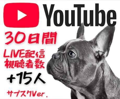 YouTubeライブ配信視聴者30日間増やします あなたの配信を“賑わう空間”へ。✨30日間同時接続15人増 イメージ1
