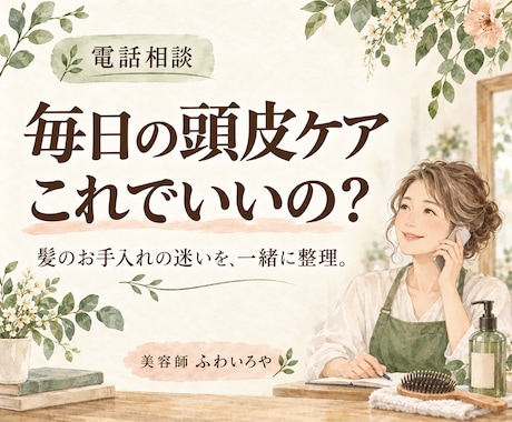 毎日の頭皮ケアのお悩みを美容師がお聞きします イメージ1