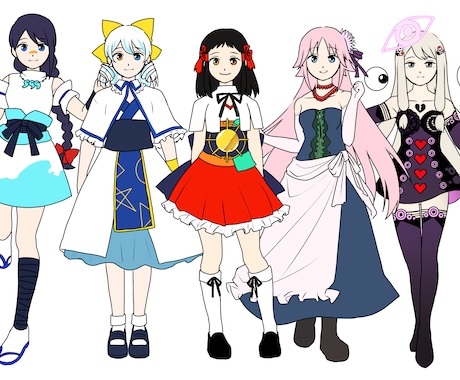 可愛いオリジナリティある少女のキャラデザ承ります イメージ1
