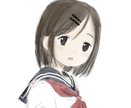 ふわふわした女の子の一枚絵描きます ふんわりした女の子のイラスト描きます！ イメージ1