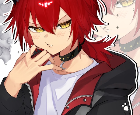 サムネ素材に使えるウエストアップイラスト描きます 商用込！SNS・返礼品・Vtuberサムネに最適！！！ イメージ1